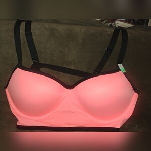 Women's Pink Strappy Bra L